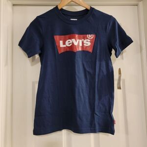 Levi’s crew neck boy tee shirt cotton navy NWT